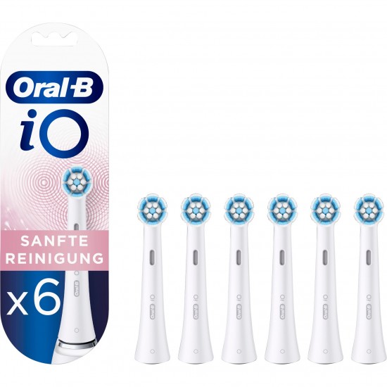 Braun Oral-B iO Gentle Care Ανταλλακτικές Κεφαλές για Ηλεκτρική Οδοντόβουρτσα 6τμχ (4210201418221)