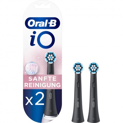 Braun Oral-B iO Gentle Care Ανταλλακτικές Κεφαλές για Ηλεκτρική Οδοντόβουρτσα 2τμχ Black (4210201418993)