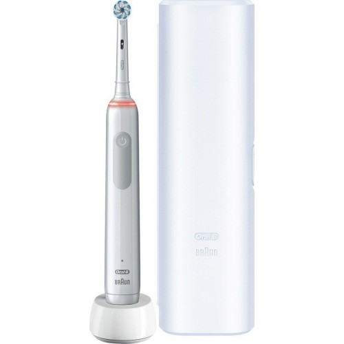 Braun Oral-B Pro 3 3500 Ηλεκτρική Οδοντόβουρτσα με Χρονομετρητή και Αισθητήρα Πίεσης White (8006540759929)