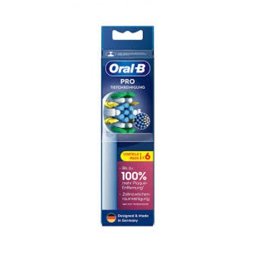 Braun Oral-B Pro Deep Cleaning Brush Heads Συσκευασία 6 τεμαχίων (8006540860793)