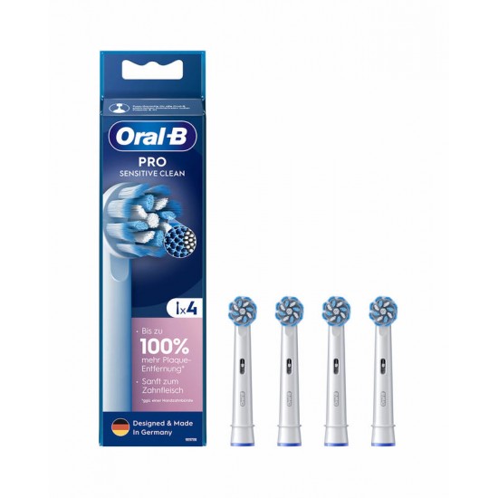 Braun Oral-B Pro Sensitive Clean κεφαλές βούρτσας συσκευασία των 4 (8006540860809)