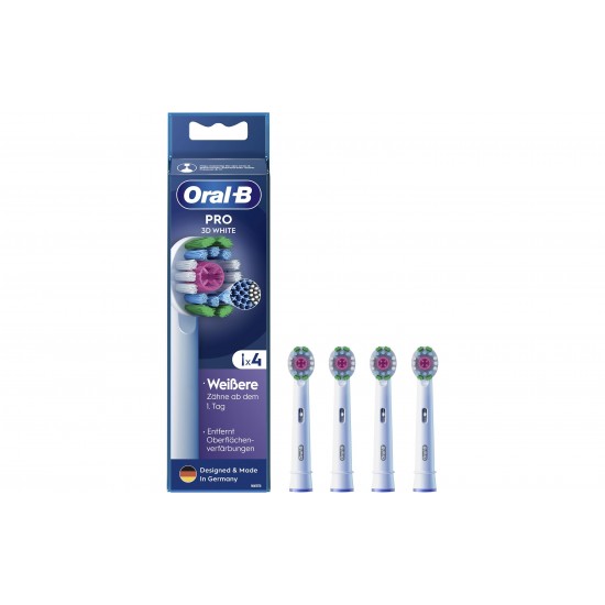 Braun Oral-B Pro 3D White σετ κεφαλών βούρτσας των 4 άσπρο (8006540860960)