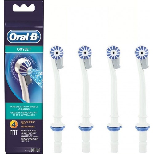 Braun Oral-B Oxyjet Ανταλλακτικές Κεφαλές για Flosser 4τμχ (4210201850304)