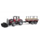 Bruder Τρακτέρ Massey Ferguson 7480 με Καρότσα και Φορτωτή (02046)
