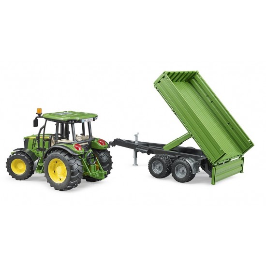 Bruder Τρακτερ John Deer 5115M Με Καροτσα (02108)