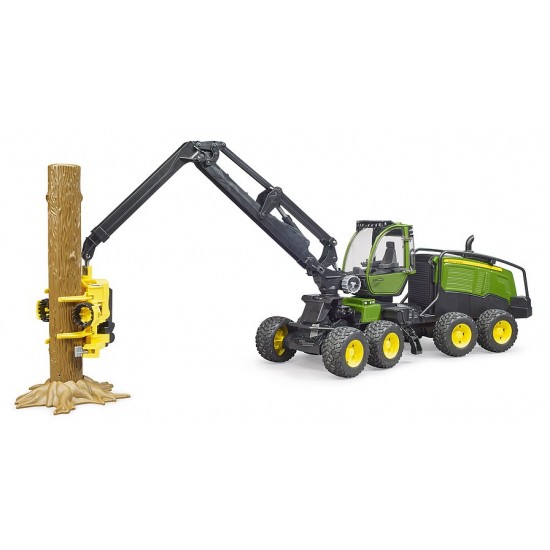 Bruder Δασοκομικό John Deere 1270G Με Κορμό Δέντρου (02135)