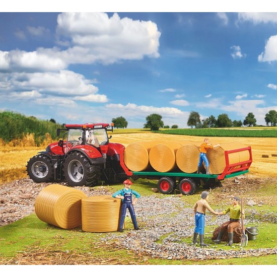 Bruder Τρέιλερ Με 8 Αχυρόμπαλλες (02220)