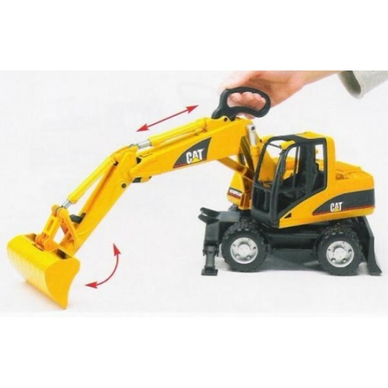 Bruder Εκσκαφέας CAT με ρόδες (02445)
