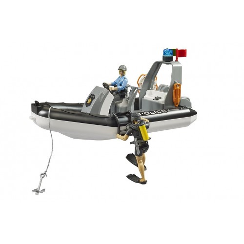 Bruder Αστυνομικό RAM 2500 Με Τρέιλερ Και Βάρκα (02507)