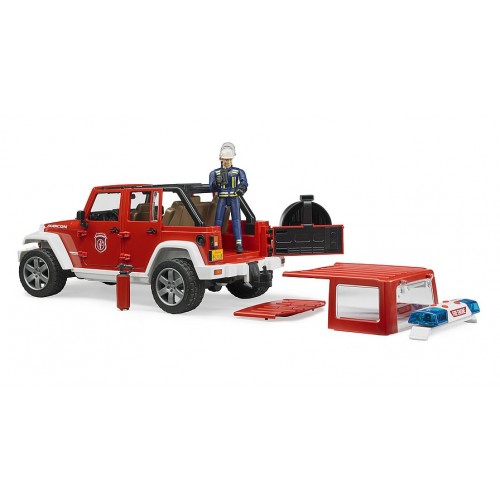 Bruder Πυροσβεστικο Jeep Wrangler Unlimited Rubicon 1:16 (02528)