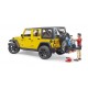 Bruder Αυτοκίνητο Jeep Wrangler Rubicon με Ποδήλατο και Αναβάτη (02543)