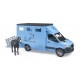 Bruder MB Sprinter Animal Transporter 1 horse (02674)