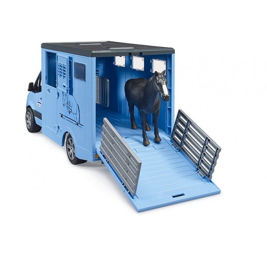 Bruder MB Sprinter Animal Transporter 1 horse (02674)