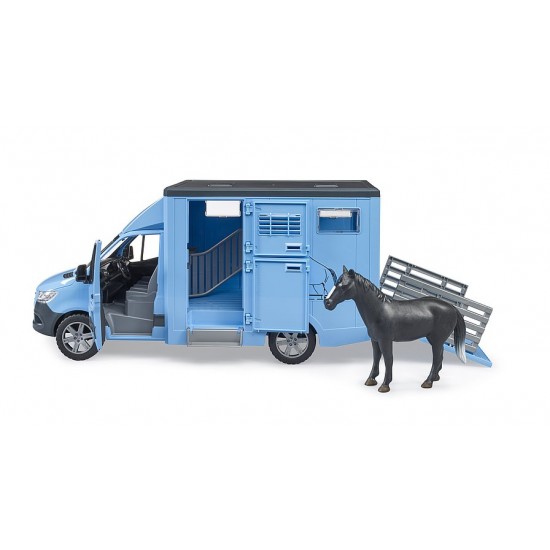 Bruder MB Sprinter Animal Transporter 1 horse (02674)