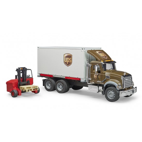 Bruder Φορτηγό Mack UPS με κλαρκ (02828)