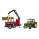 Bruder Τρακτέρ John Deere 7R 350 με Τρέιλερ και 4 Κορμούς (03154)