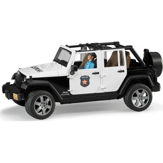 Bruder Τετρακίνητο Όχημα Wrangler Αστυνομίας Με Αστυνομικό (2526)