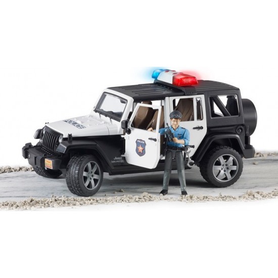 Bruder Τετρακίνητο Όχημα Wrangler Αστυνομίας Με Αστυνομικό (2526)