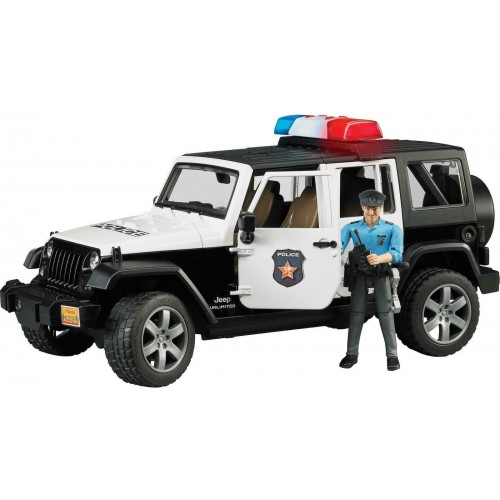 Bruder Τετρακίνητο Όχημα Wrangler Αστυνομίας Με Αστυνομικό (2526)