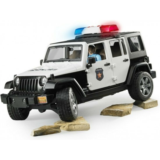 Bruder Τετρακίνητο Όχημα Wrangler Αστυνομίας Με Αστυνομικό (2526)