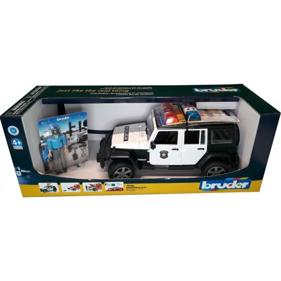 Bruder Τετρακίνητο Όχημα Wrangler Αστυνομίας Με Αστυνομικό (2526)