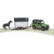 Bruder Land Rover Defender με Τρέιλερ Αλόγου & Άλογο 1:16 (2592)
