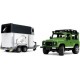 Bruder Land Rover Defender με Τρέιλερ Αλόγου & Άλογο 1:16 (2592)