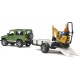 Bruder Land Rover Με Καρότσα & Διαβολάκι CAT (2593)