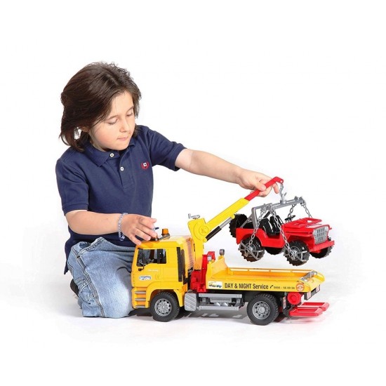 Bruder Φορτηγό MAN Οδικής Βοήθειας με Γερανό και Τζιπάκι (2750)