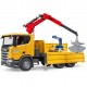 Bruder Χωματουργικό Scania Super 560R με γερανό & 2 παλέτες (3551)
