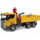 Bruder Χωματουργικό Scania Super 560R με γερανό & 2 παλέτες (3551)