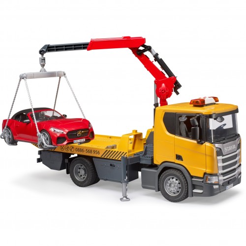 Bruder Φορτηγό Scania Super 560R οδικής βοήθειας με αυτοκίνητο (3552) Bruder Φορτηγό Scania Super 560R οδικής βοήθειας με αυτοκίνητο (3552)