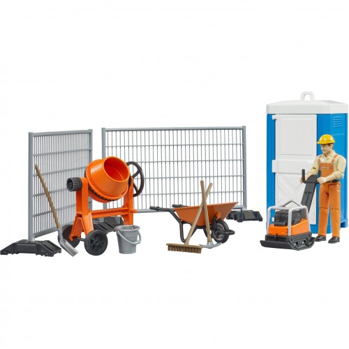 Bruder Σετ εργάτης με μπετονιέρα και εργαλεία (62008)