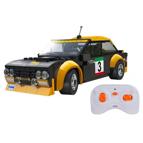 CaDA-Fiat-Abarth-131-1:20-schwarz-2,4GHz-Bricks (402859)