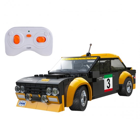 CaDA-Fiat-Abarth-131-1:20-schwarz-2,4GHz-Bricks (402859)