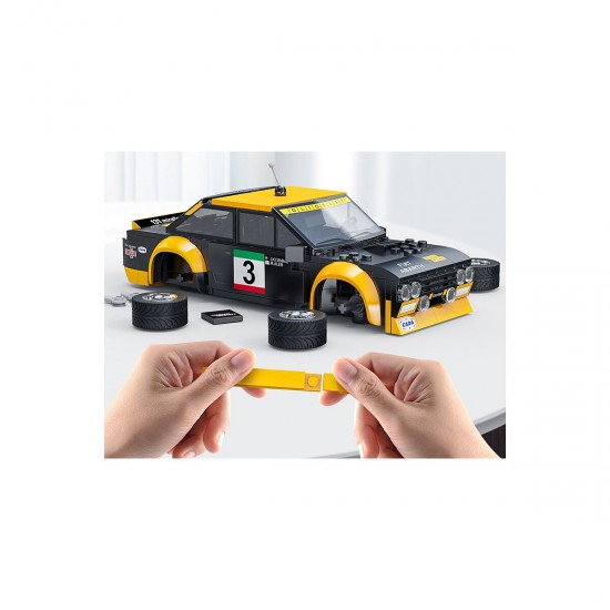 CaDA-Fiat-Abarth-131-1:20-schwarz-2,4GHz-Bricks (402859)