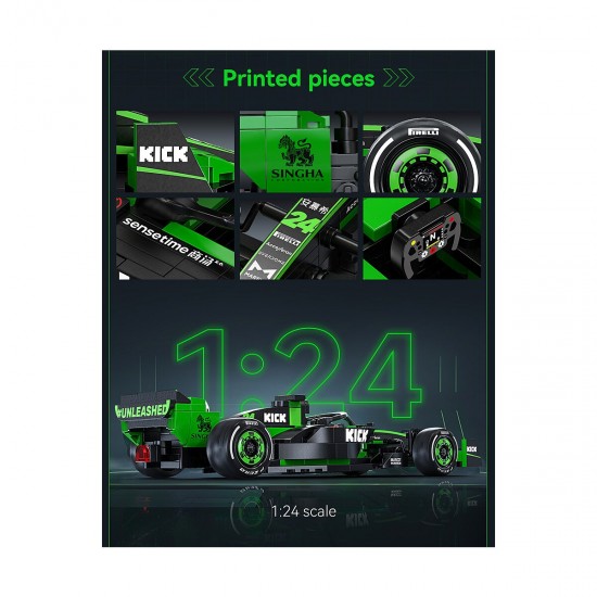 CaDA-KICK-Sauber-F1-Team-C44-2024-1:24-gruen-Bricks (402861)