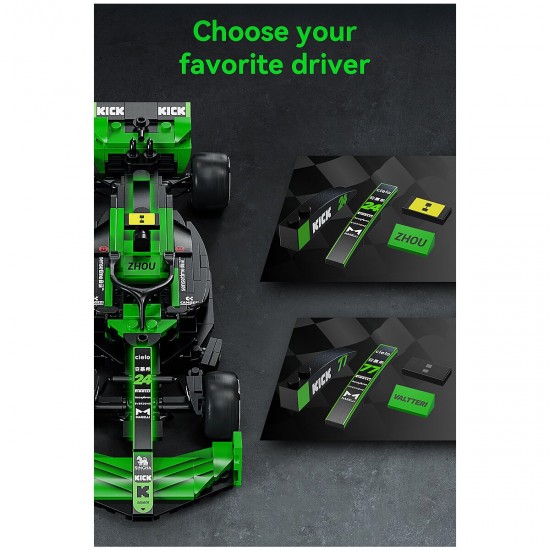 CaDA-KICK-Sauber-F1-Team-C44-2024-1:24-gruen-Bricks (402861)