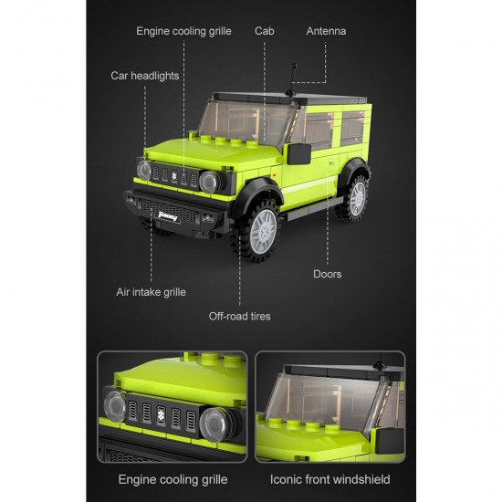 CaDA-Suzuki-Jimny-1:24-gruen-Bricks (402865)