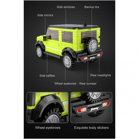 CaDA-Suzuki-Jimny-1:24-gruen-Bricks (402865)