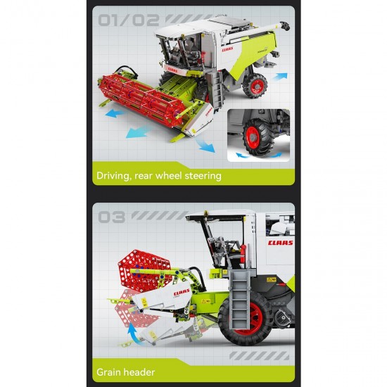 CaDA-Claas-Dominator-370-1:18-2,4GHz-Bricks (402873) CaDA-Claas-Dominator-370-1:18-2,4GHz-Bricks (402873)