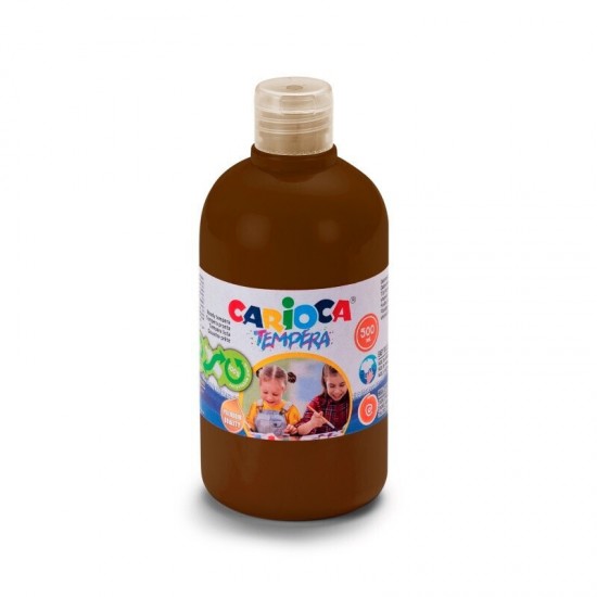 Carioca Τέμπερα Ζωγραφικής Brown σε Μπουκάλι 500ml (1034042706)