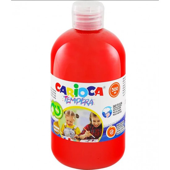 Carioca Τέμπερα Ζωγραφικής Κόκκινο μπουκάλι 500ml (1034042710)