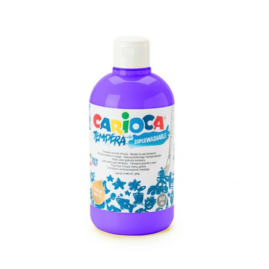 Carioca Τέμπερα Ζωγραφικής Βιολετί σε Μπουκάλι 500ml (1034042718) Carioca Τέμπερα Ζωγραφικής Βιολετί σε Μπουκάλι 500ml (1034042718)