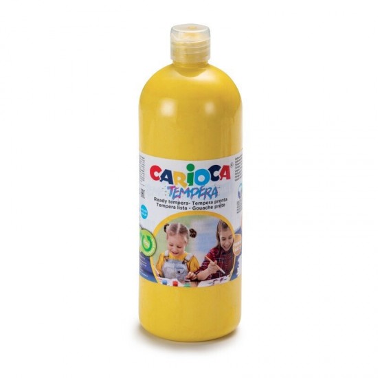 Carioca Τέμπερα Ζωγραφικής Primary Yellow σε Μπουκάλι 1000ml (1034043003)