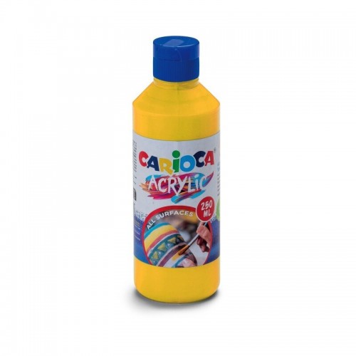 Carioca Ακρυλικό Χρώμα Ζωγραφικής Primary Yellow 250ml (1034043103)