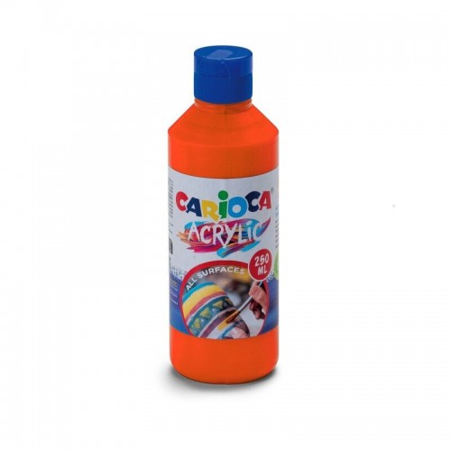 Carioca Ακρυλικό Χρώμα Ζωγραφικής Orange 250ml (1034043111)