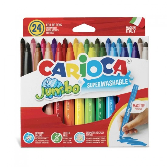 CARIOCA Μαρκαδόροι ΣΕΤ JUMBO 24 χρωμ. (10340570)