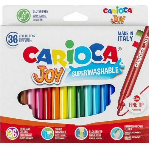 Carioca Joy Μαρκαδόροι Ζωγραφικής Λεπτοί 36 Χρώματα (10340616) Carioca Joy Μαρκαδόροι Ζωγραφικής Λεπτοί 36 Χρώματα (10340616)