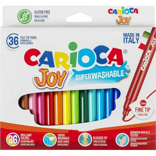 Carioca Joy Μαρκαδόροι Ζωγραφικής Λεπτοί 36 Χρώματα (10340616)